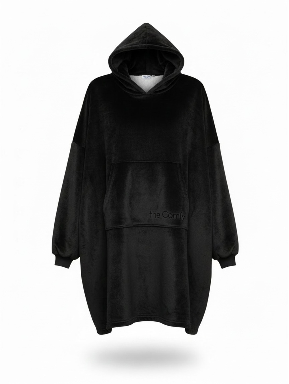 The Comfy Original Oversized Wearable Hoodie Blanket Black One Size
